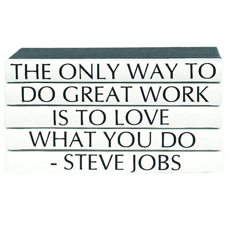 BLU BOOKS - Steve Jobs / "...Love What You Do" Decor E-Lawrence-QUOTES-05/JOBS