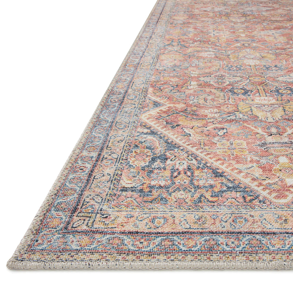 BLU Home Adrian Rug - Rust/Denim Rugs