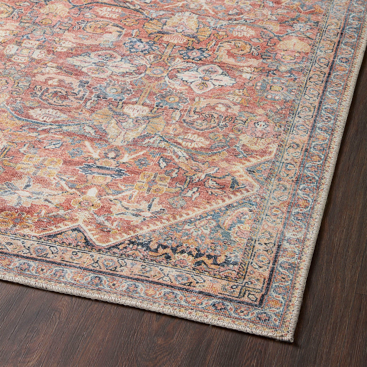BLU Home Adrian Rug - Rust/Denim Rugs