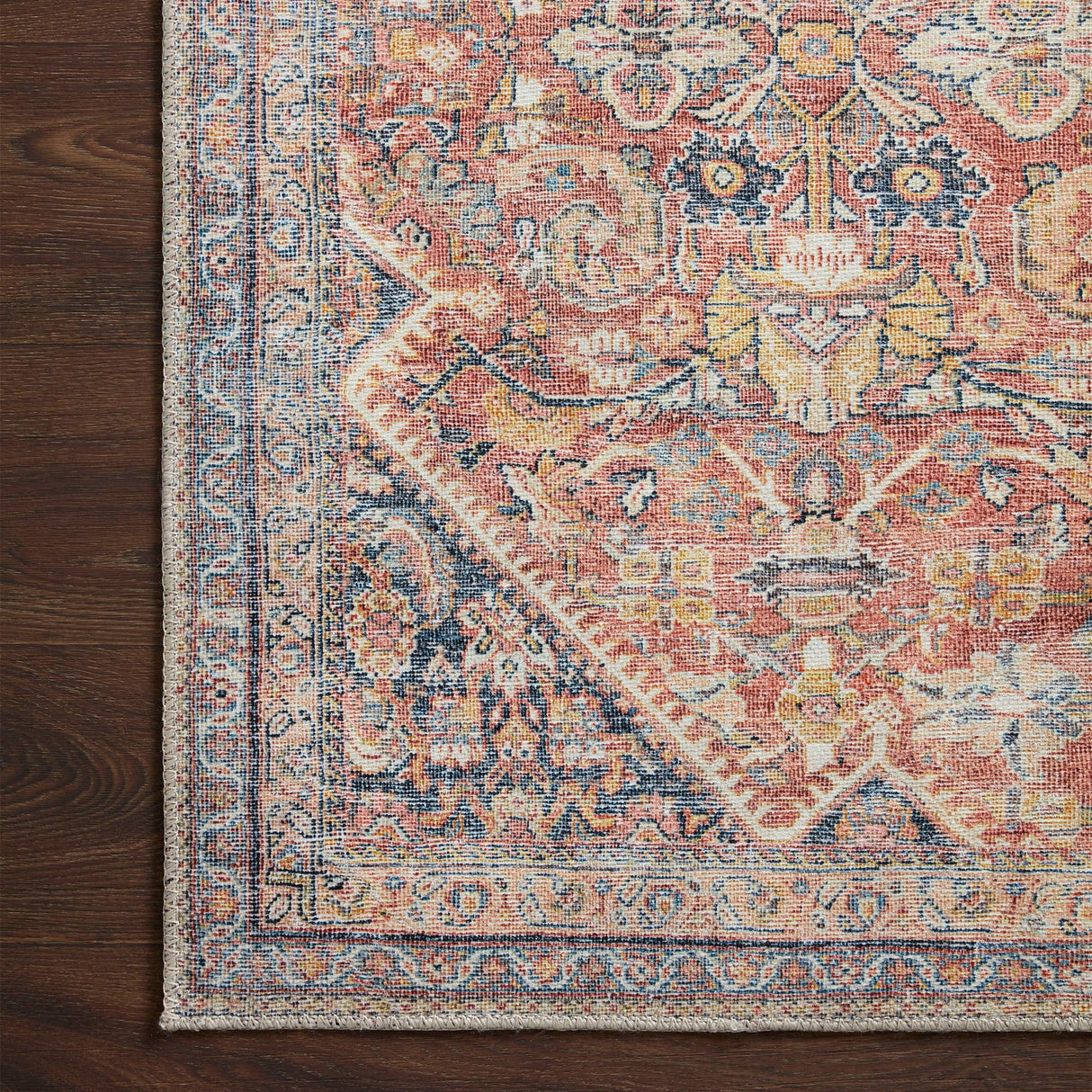 BLU Home Adrian Rug - Rust/Denim Rugs