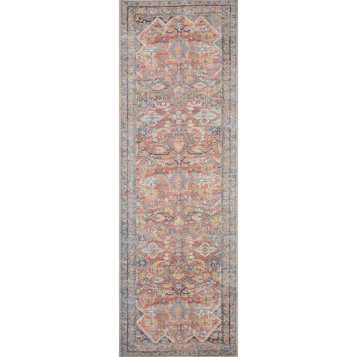 BLU Home Adrian Rug - Rust/Denim Rugs ADRIADR-02RUDE2676 885369623752