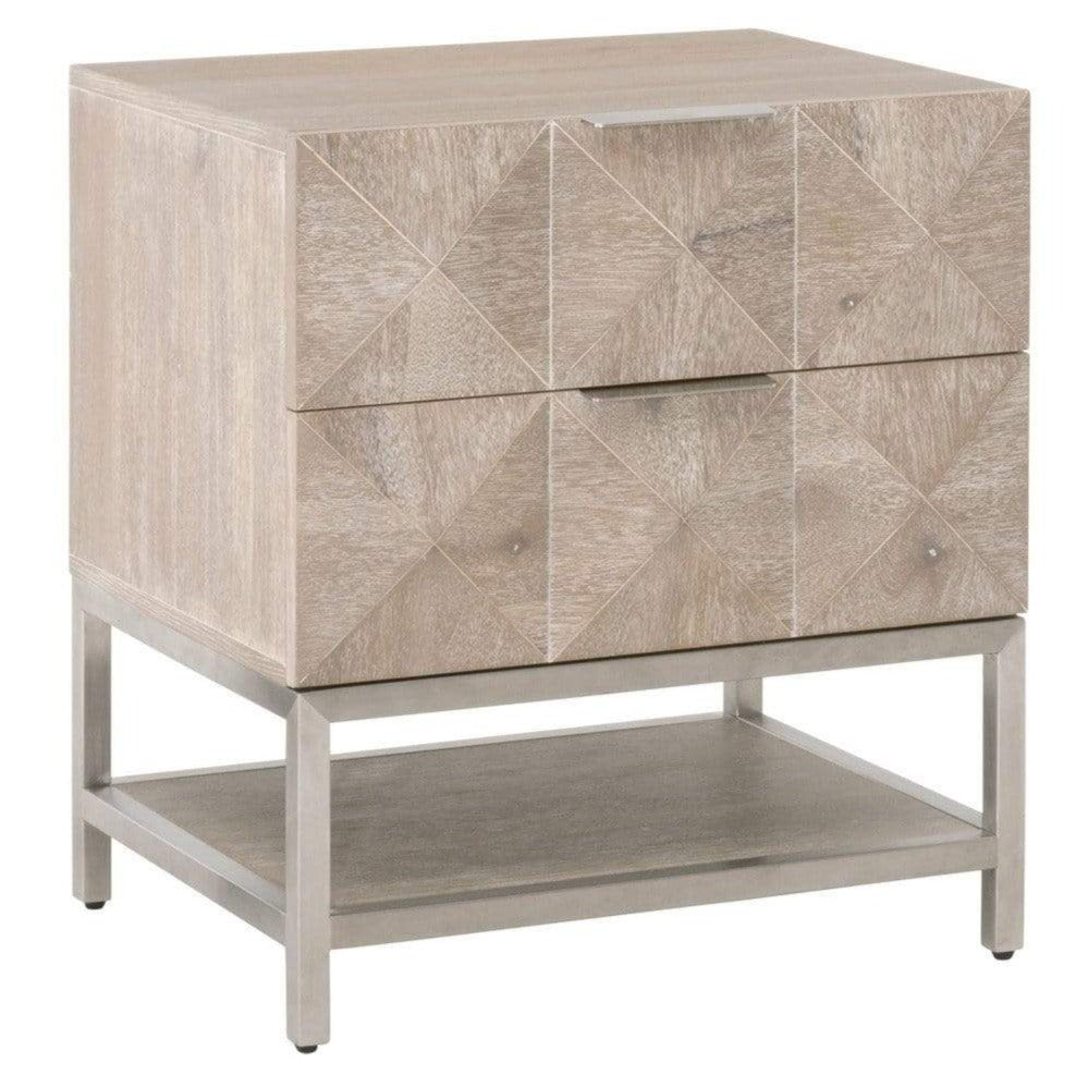 BLU Home Atlas 2-Drawer Nightstand Furniture orient-express-6150.NG/BSTL