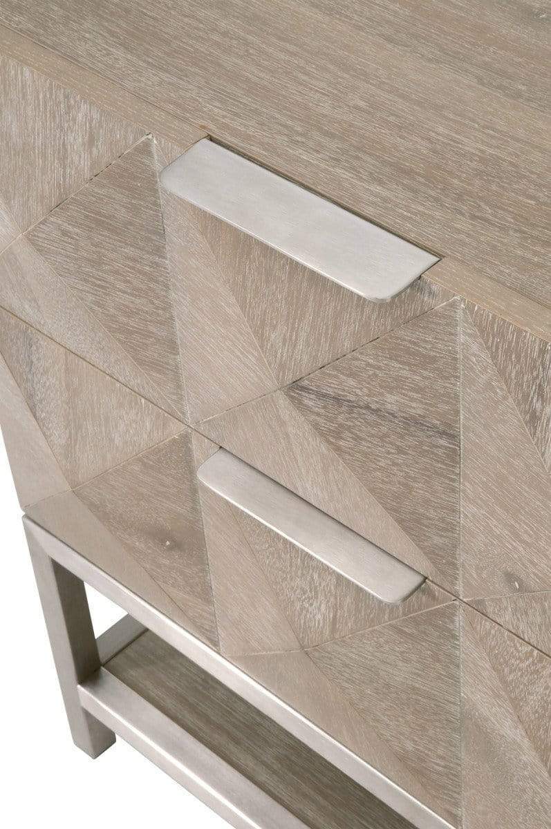 BLU Home Atlas 2-Drawer Nightstand Furniture orient-express-6150.NG/BSTL