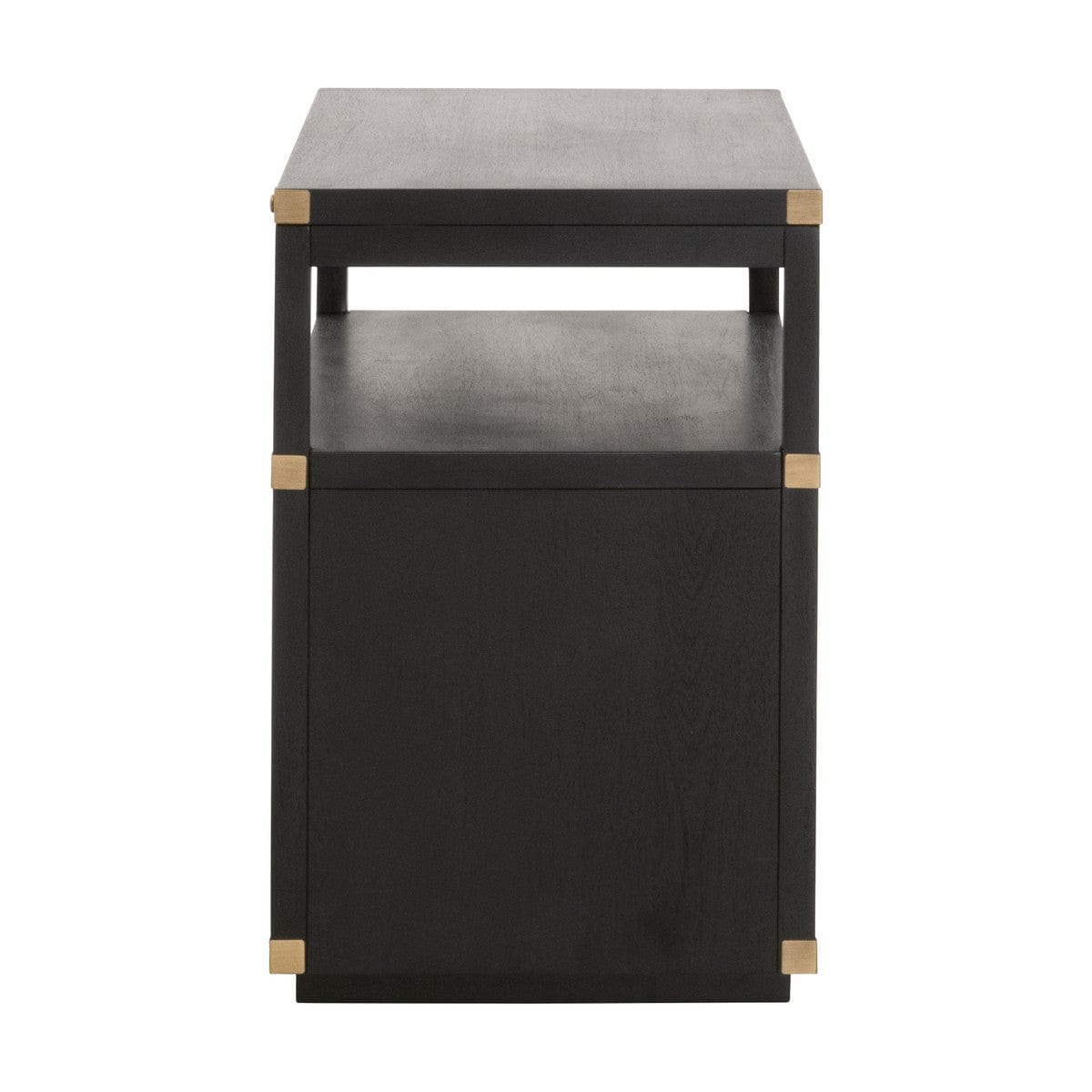 BLU Home Bradley 2-Drawer Nightstand Furniture orient-express-6131.DGR/BGLD 00842279114442