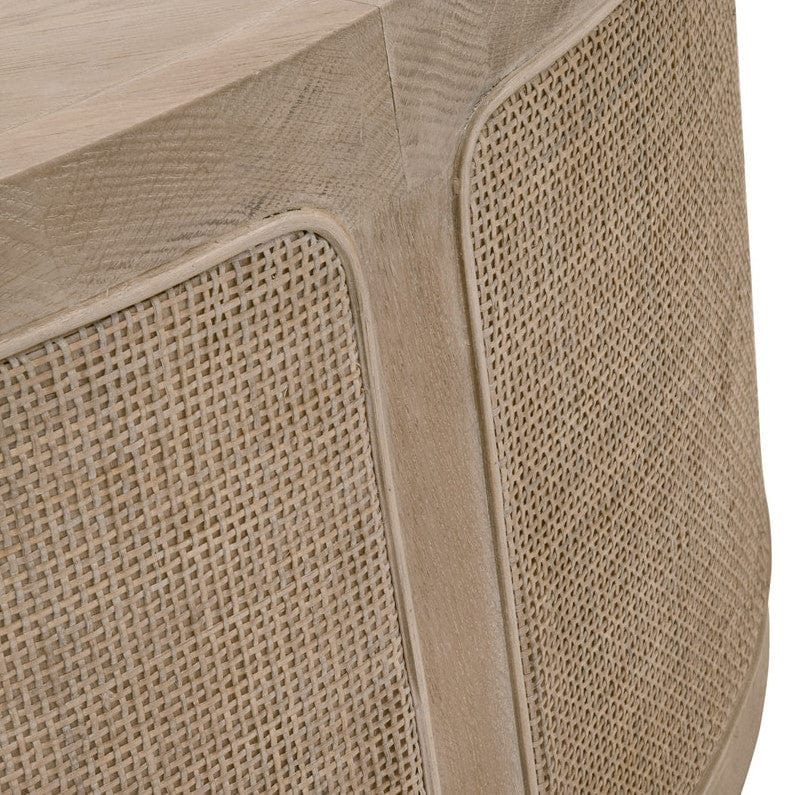 BLU Home Cane Coffee Table Furniture orient-express-8091.SGRY-OAK/CN