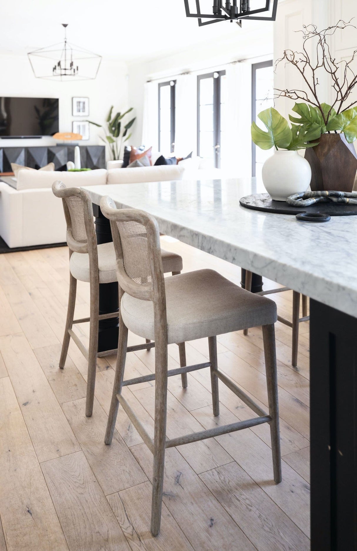 BLU Home Cela Counter Stool Furniture orient-express-6661CS.BISQ/NG