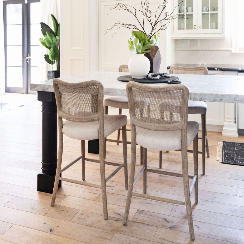 BLU Home Cela Counter Stool Furniture orient-express-6661CS.BISQ/NG