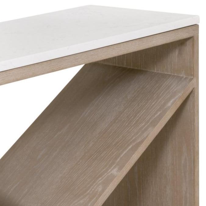 BLU Home Cellat Console Table Tables orient-express-8080.SGRY-OAK/WHTQ