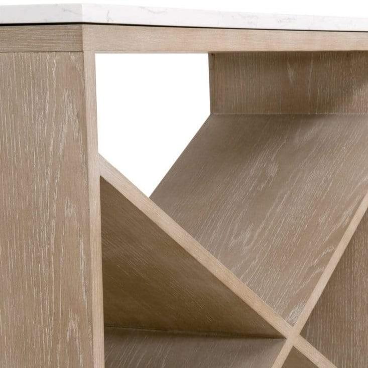 BLU Home Cellat Console Table Tables orient-express-8080.SGRY-OAK/WHTQ