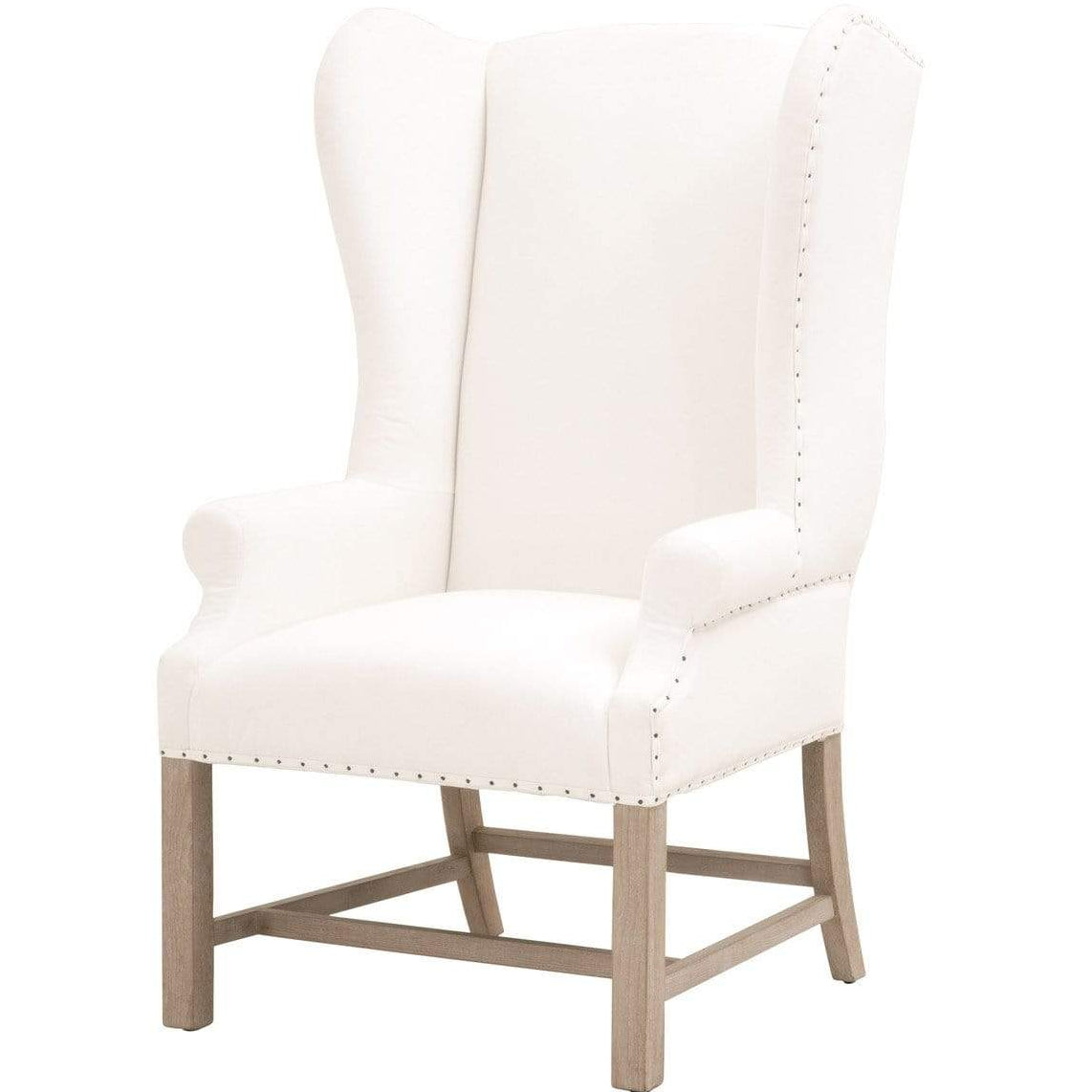 BLU Home Chateau Arm Chair - Bisque French Linen Furniture orient-express-6417UP.LPPRL-BT/NG