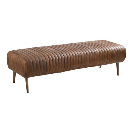 BLU Home Endora Bench Open Road - Brown Leather Furniture moes-PK-1105-14 840026421614