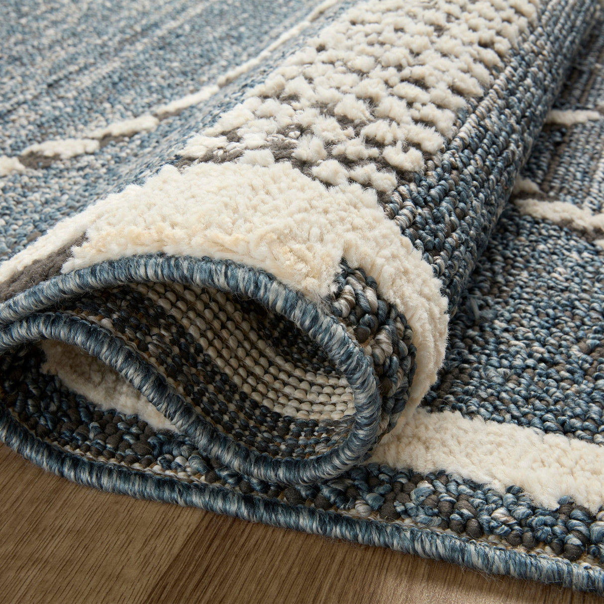 BLU Home Fabian Rug - Denim/Charcoal Rugs
