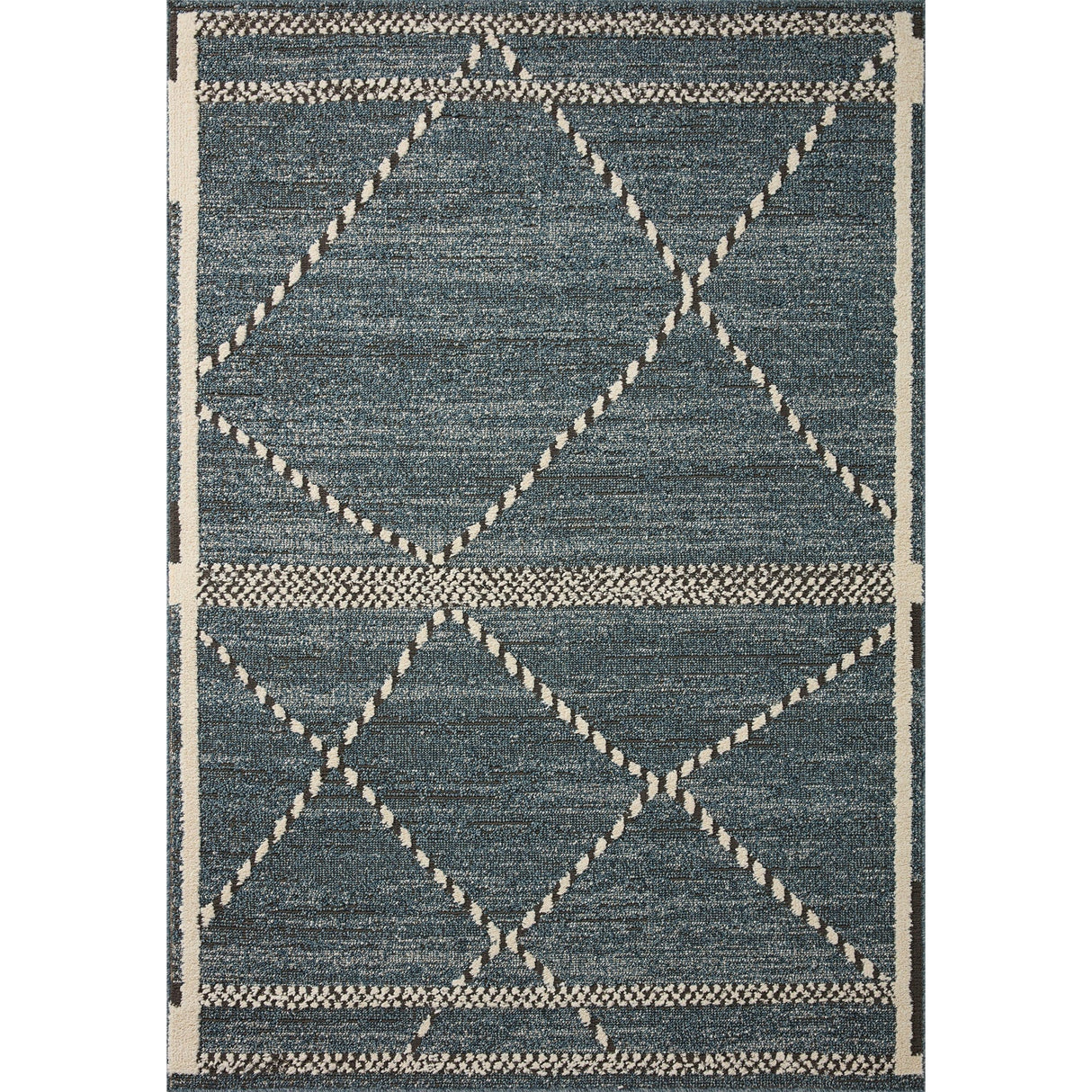 BLU Home Fabian Rug - Denim/Charcoal Rugs FAB-01-27-4