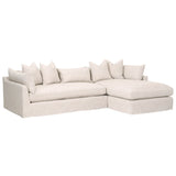 BLU Home Haven 110" Lounge Slipcover Sofa-Left Facing Furniture orient-express-6606-LF.BISQ