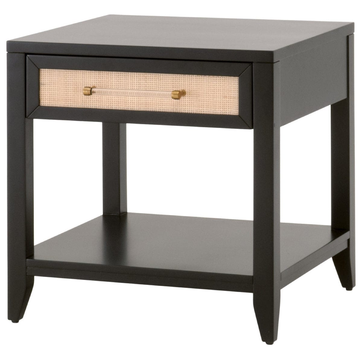 BLU Home Holland Side Table Furniture orient-express-6144.WHT/NAT 842279146757