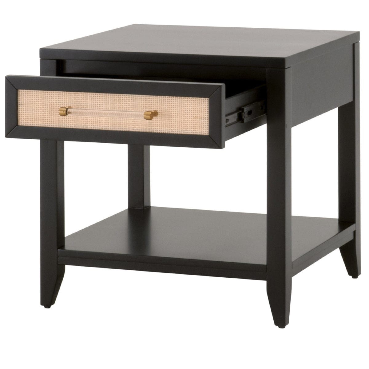 BLU Home Holland Side Table Furniture orient-express-6144.WHT/NAT 842279146757