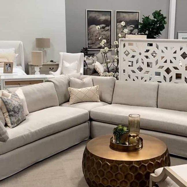 BLU Home Lena Modular Slope Arm Slipcover Sectional Sofas