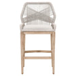 BLU Home Loom Bar Stool - Taupe and White Furniture orient-express-6808BS.WTA/PUM/NG