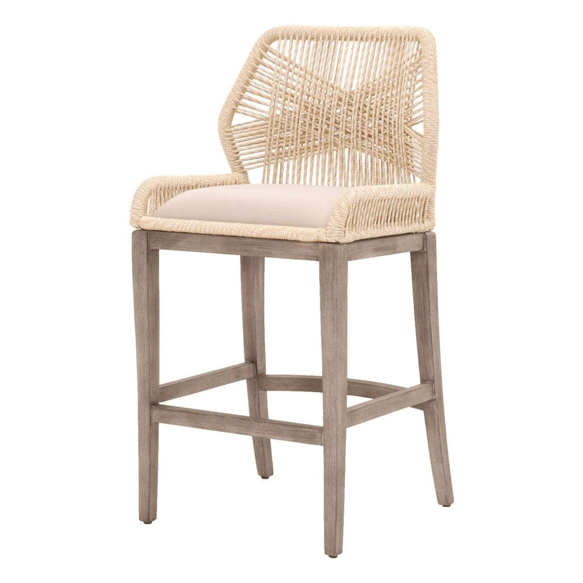 BLU Home Loom Counter Stool - Sand Furniture orient-express-6808CS.SND/LGRY/NG