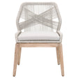BLU Home Loom Dining Chair - Taupe and White (Set of 2) Furniture orient-express-6808KD.WTA/FPUM/NG 00842279113803