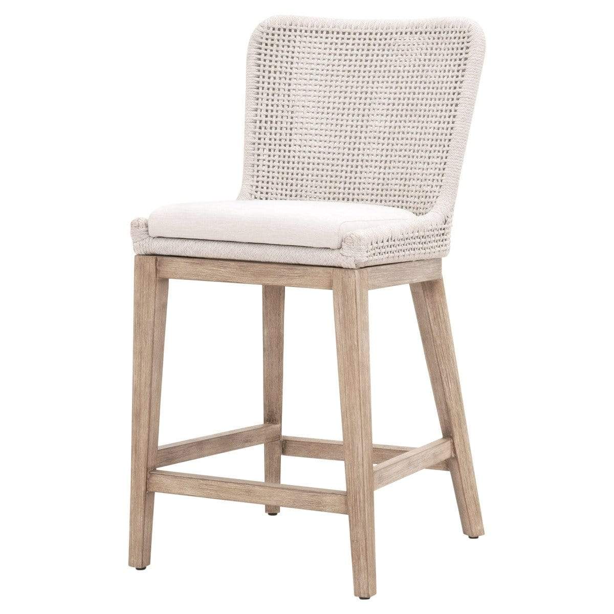 BLU Home Mesh Counter Stool Furniture orient-express-6853CS.WHT/WHT/NG