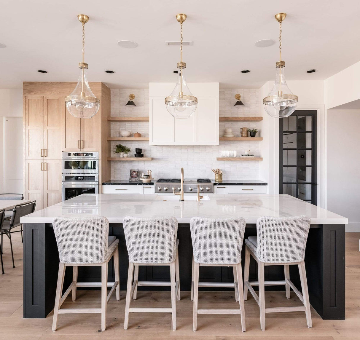 BLU Home Mesh Counter Stool Furniture orient-express-6853CS.WHT/WHT/NG