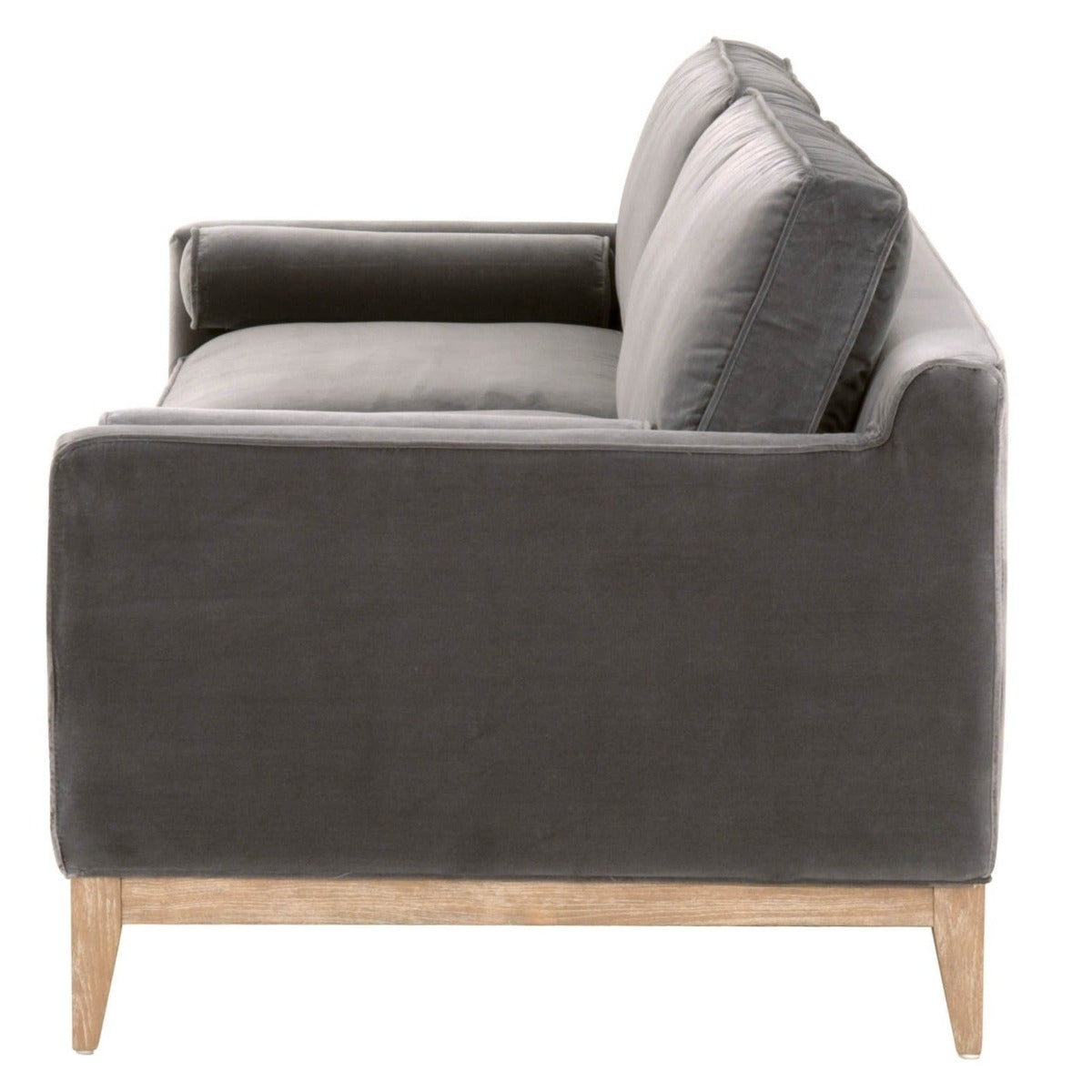 BLU Home Parker 86" Post Modern Sofa - Dark Dove Velvet Furniture orient-express-6602-3.DDOV/NG 00842279116002