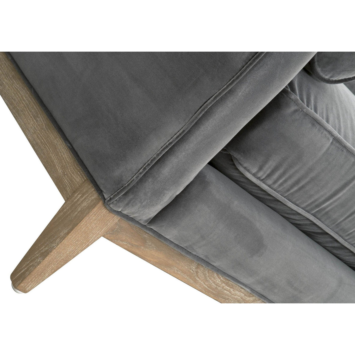 BLU Home Parker 86" Post Modern Sofa - Dark Dove Velvet Furniture orient-express-6602-3.DDOV/NG 00842279116002