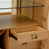 BLU Home Petite Caned Bar Cabinet Furniture chelsea-home-