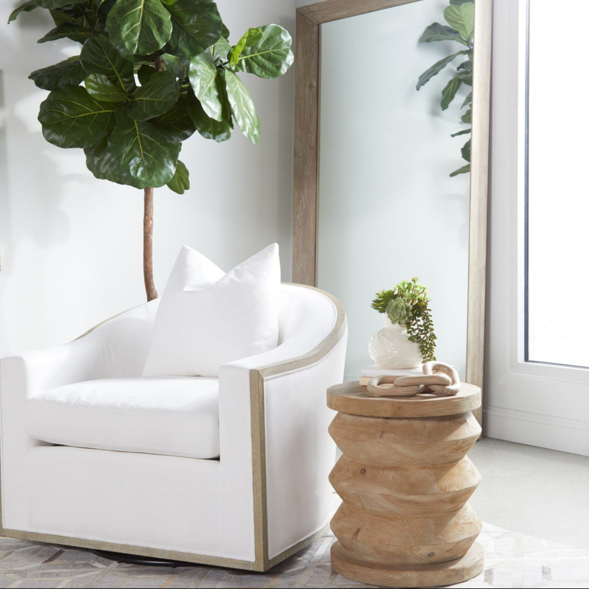 BLU Home Pier Accent Table Furniture orient-express-8029.SGRY-PNE