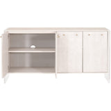 BLU Home Sonia Shagreen Media Sideboard Furniture orient-express-6110.WHT-SHG/BBRS