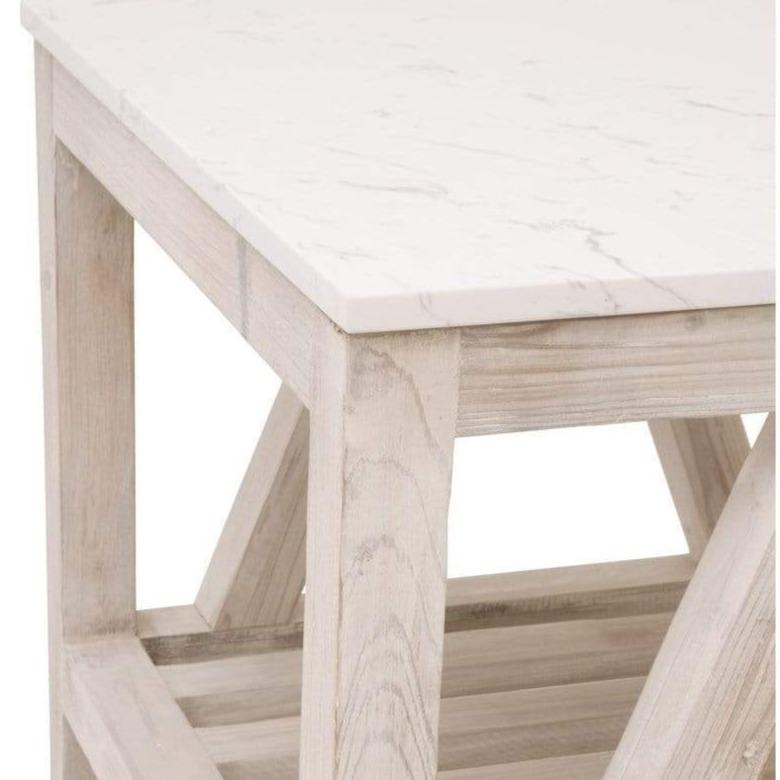 BLU Home Spruce End Table Coffee Tables orient-express-8020.WW-PNE/WHTQ