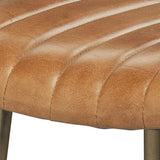 BLU Home Theo Counter & Luke Bar Stool - Leather/Antique Brass Furniture