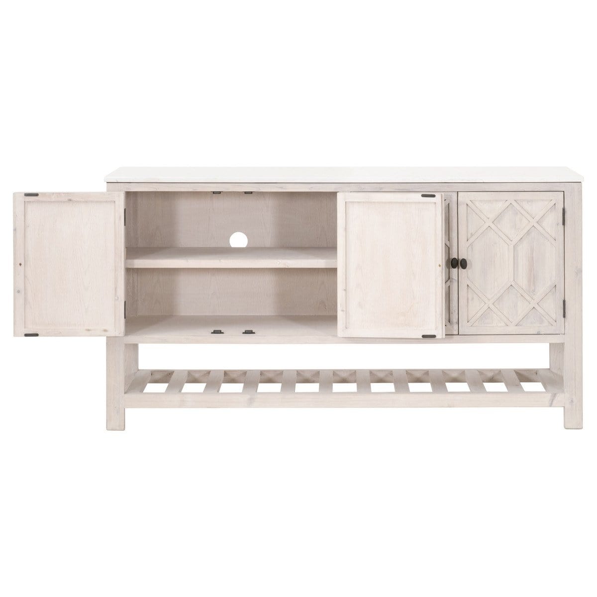 BLU Home Willow Media Sideboard Furniture orient-express-8018.WW-PNE/WHTQ