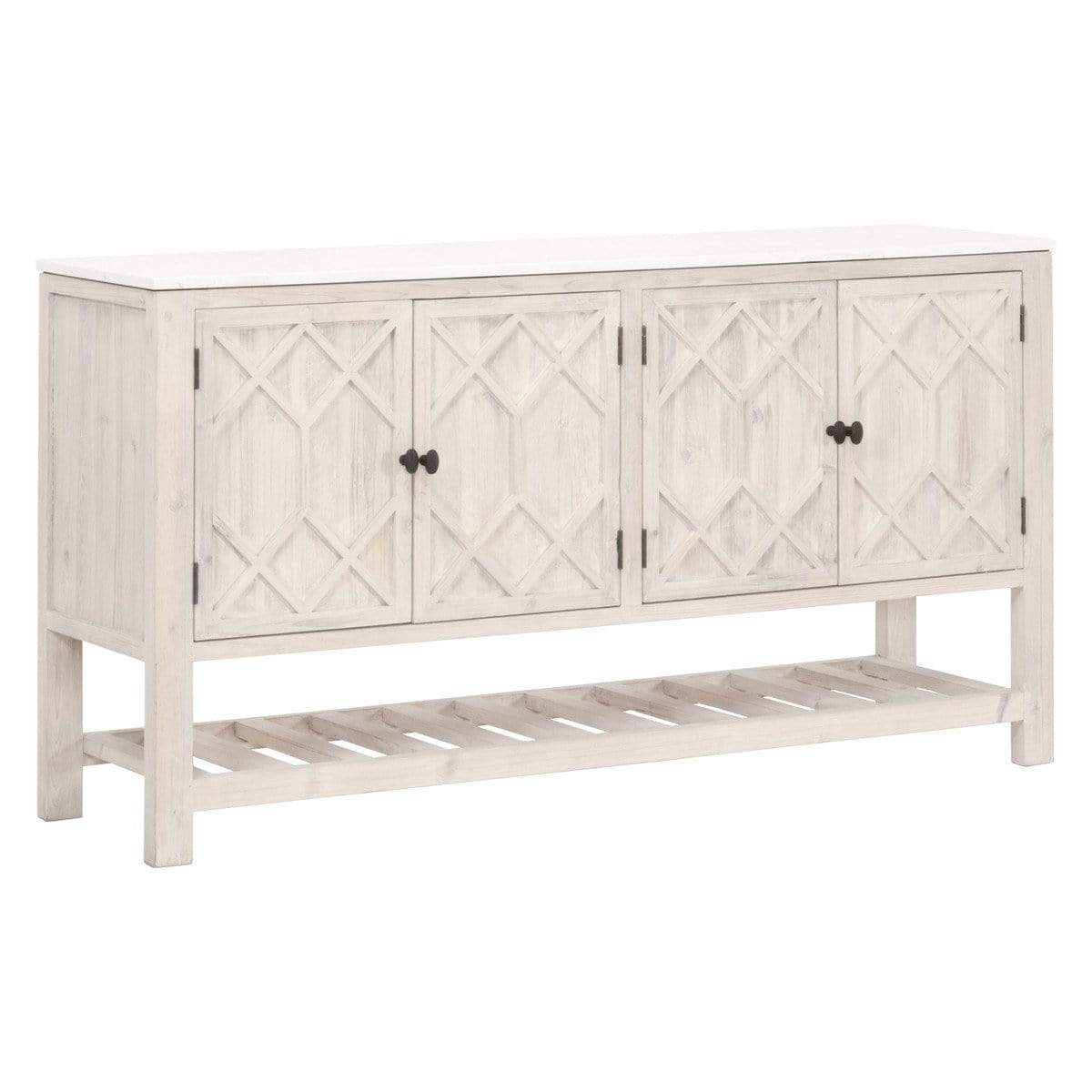 BLU Home Willow Media Sideboard Furniture orient-express-8018.WW-PNE/WHTQ