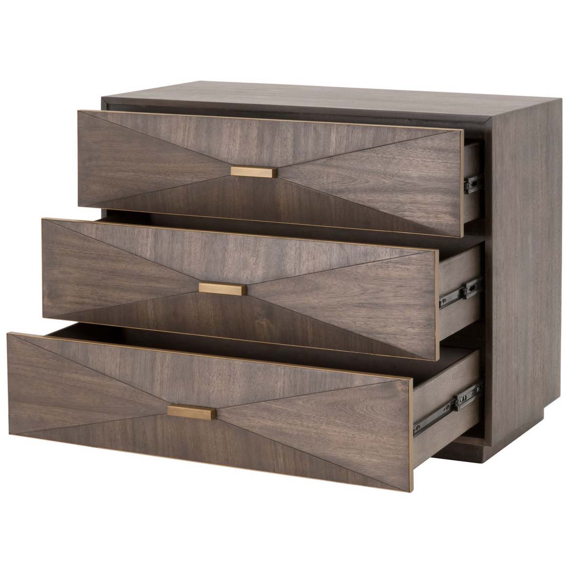 BLU Home Wynn 3-Drawer Nightstand Furniture