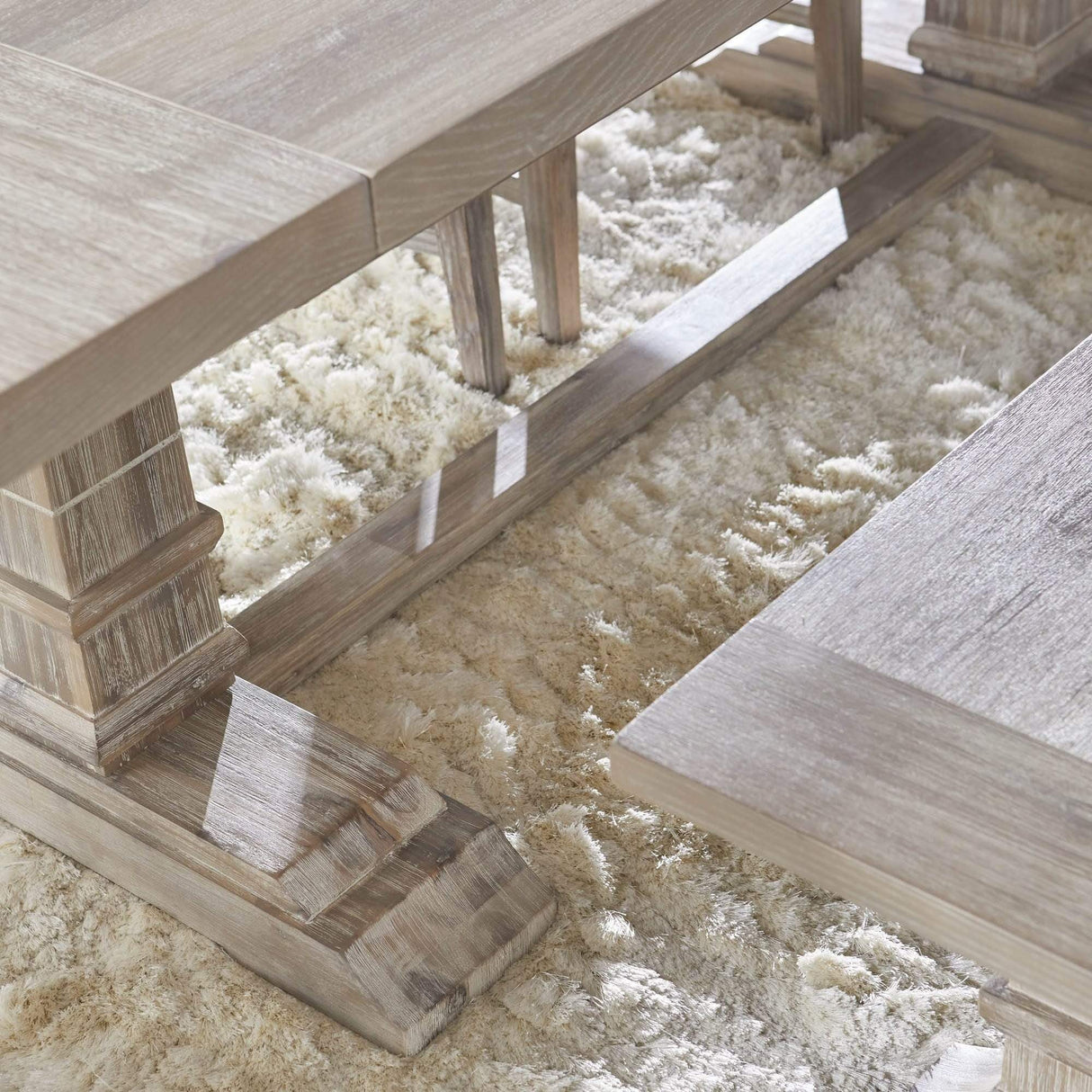 BLU Hudson Rectangle Extension Dining Table - Natural Gray Furniture orient-express-6015.NG