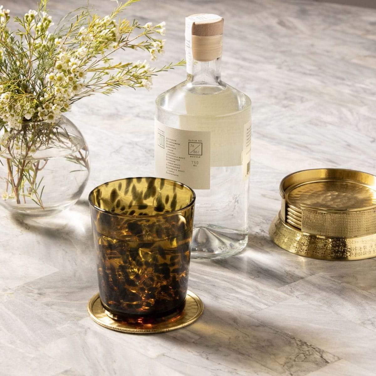 Blue Pheasant Andrew Tumbler - Tortoise Shell (Pack of 6) Pillow & Decor blue-pheasant-GLSANDRE-TOR-TUM