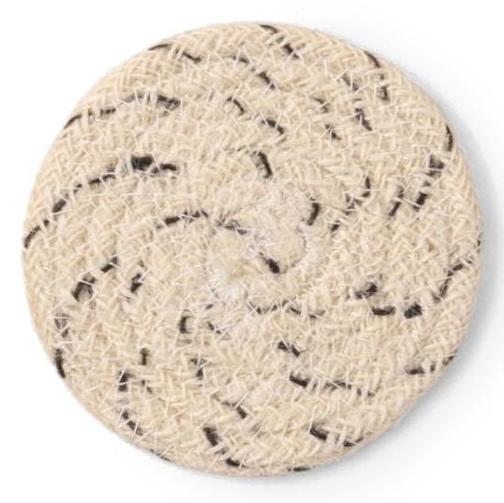 Blue Pheasant Atticus Coasters - Speckled White (Set of 4) Pillow & Decor blue-pheasant-BARATTIC-SPW-RD