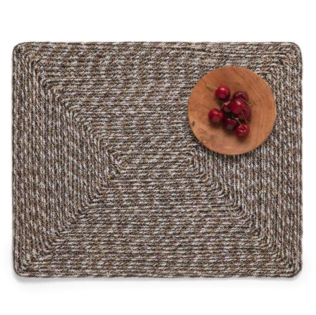 Blue Pheasant Atticus Placemat - Espresso Pillow & Decor blue-pheasant-PLMATTIC-ESP-RTPLM