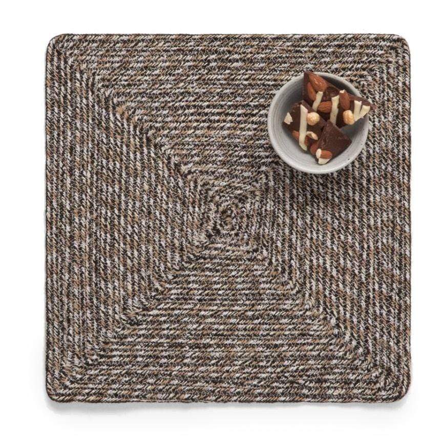 Blue Pheasant Atticus Placemat - Espresso Pillow & Decor blue-pheasant-PLMATTIC-ESP-SQPLM