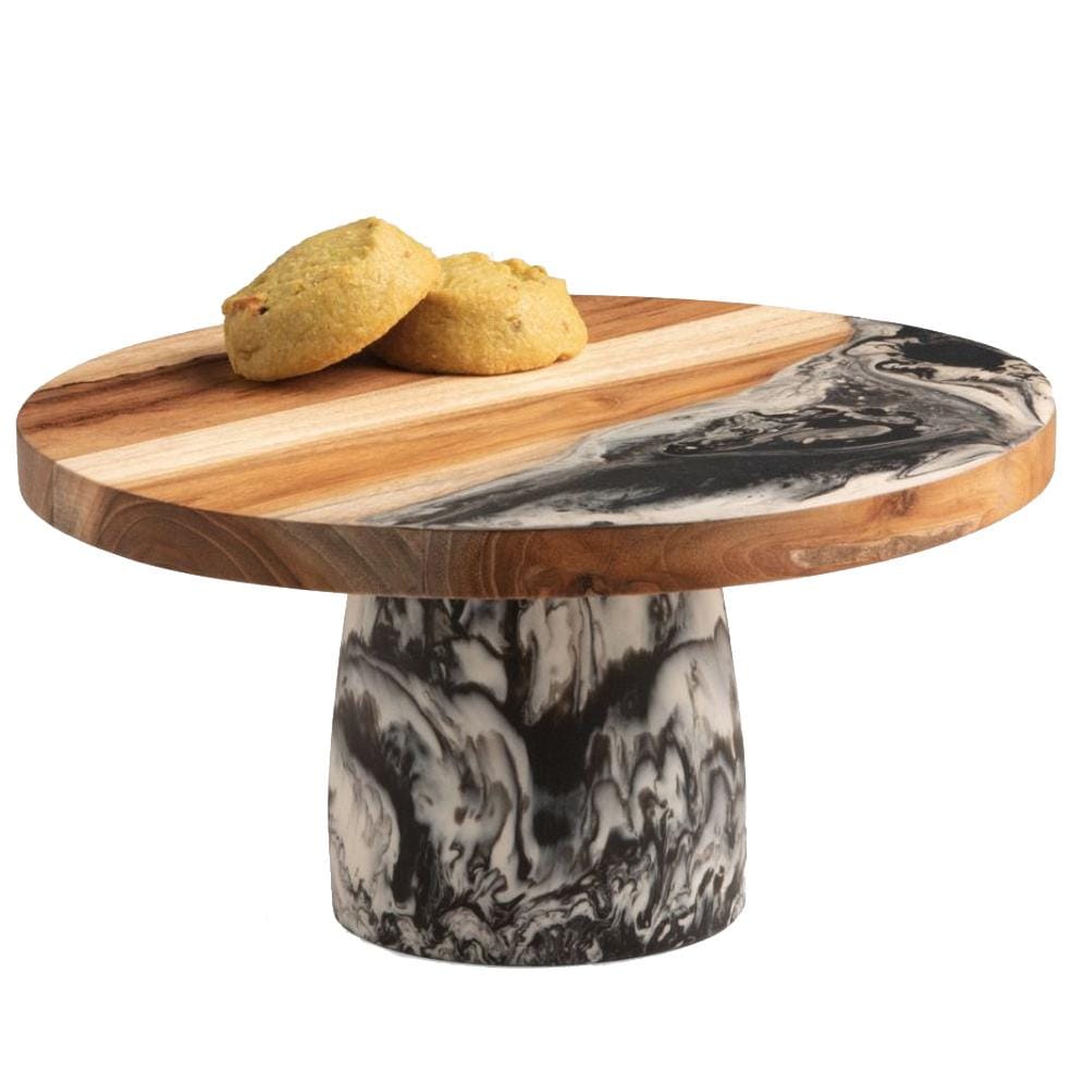 Blue Pheasant Austin Cake Stand Pillow & Decor blue-pheasant-SERAUSTI-BLK-CKLG