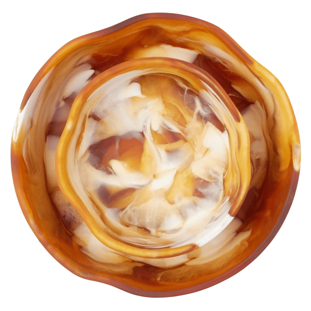 Blue Pheasant Beatrix Amber Swirled Serving Bowls (Set of 2) Pillow & Decor blue-pheasant-BP003296