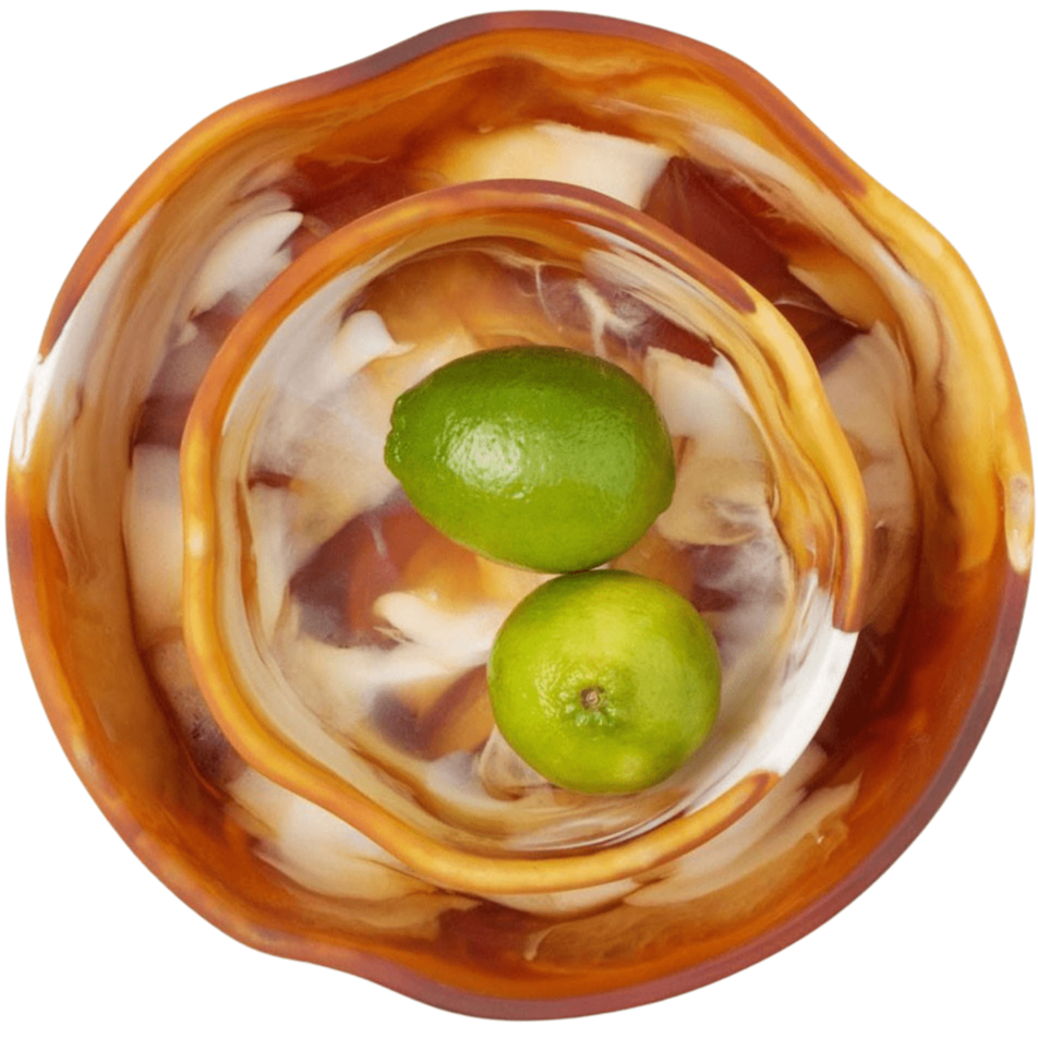 Blue Pheasant Beatrix Swirled Serving Bowls (Set of 2) Pillow & Decor