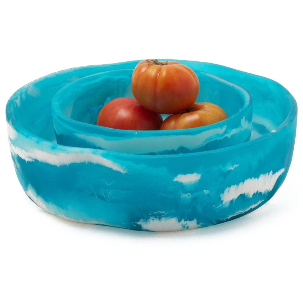 Blue Pheasant Beatrix Swirled Serving Bowls (Set of 2) Pillow & Decor