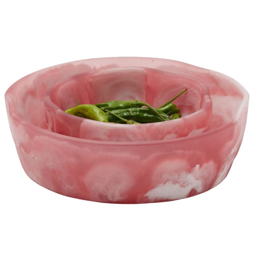 Blue Pheasant Beatrix Swirled Serving Bowls (Set of 2) Pillow & Decor