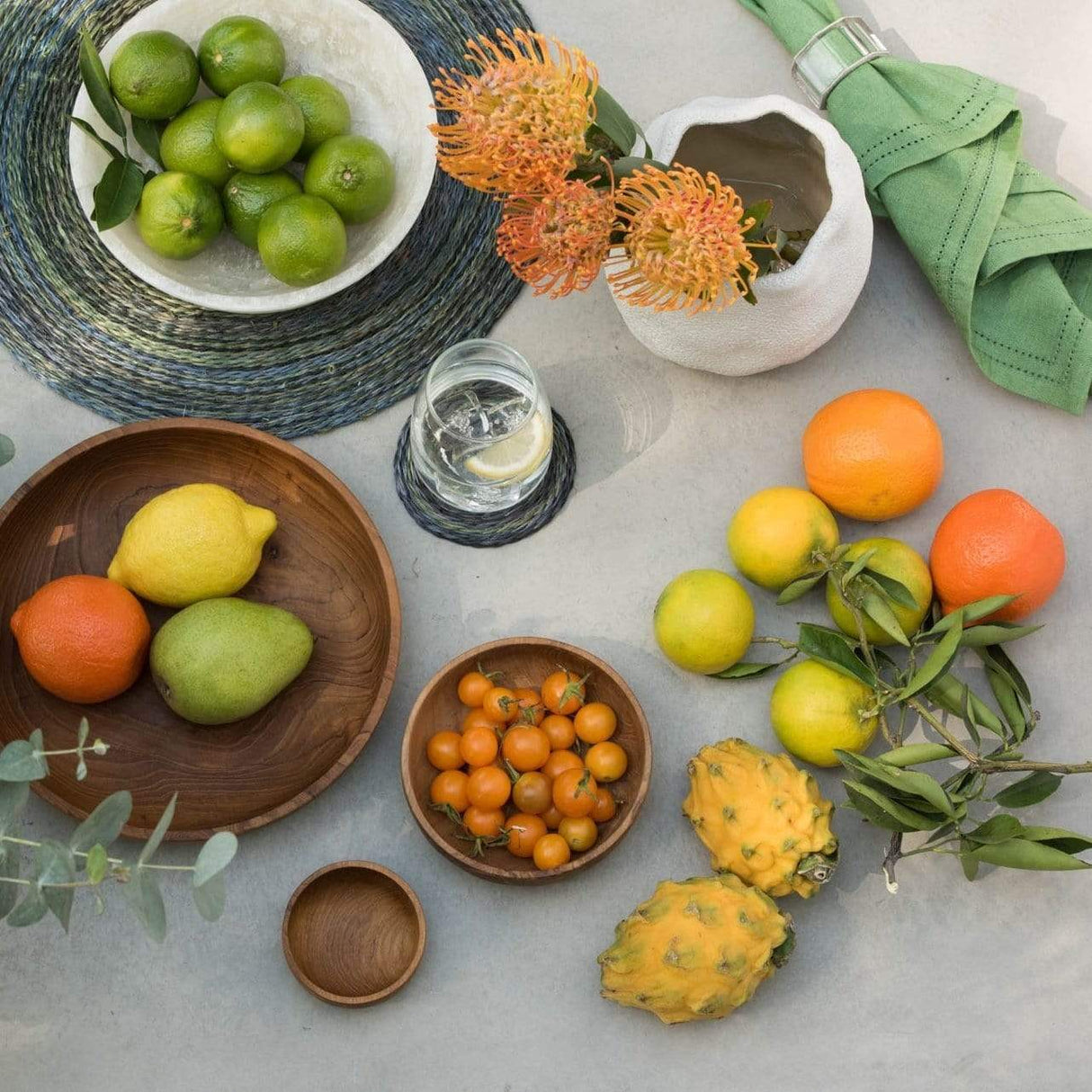 Blue Pheasant Betty Napkin - Ivy Green Pillow & Decor