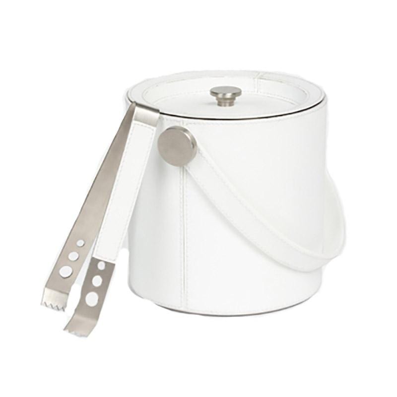 Blue Pheasant Brisbane Ice Bucket and Tongs Decor blue-pheasant-brisbane-ice-bucket-tongs-bright-white