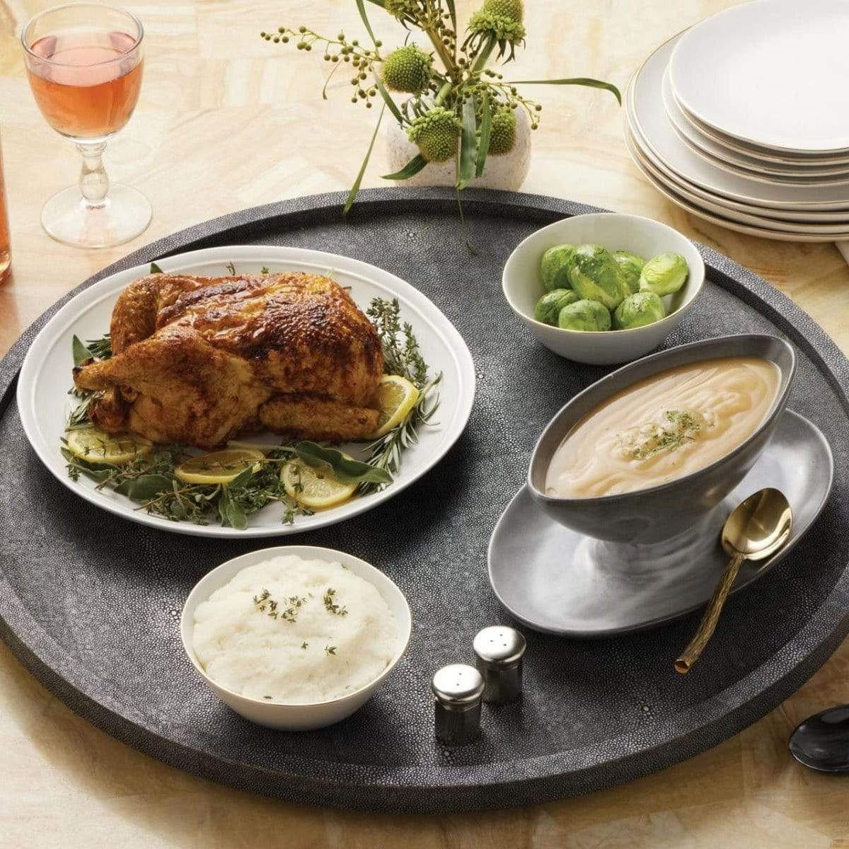 Blue Pheasant Calvin Lazy Susan Pillow & Decor