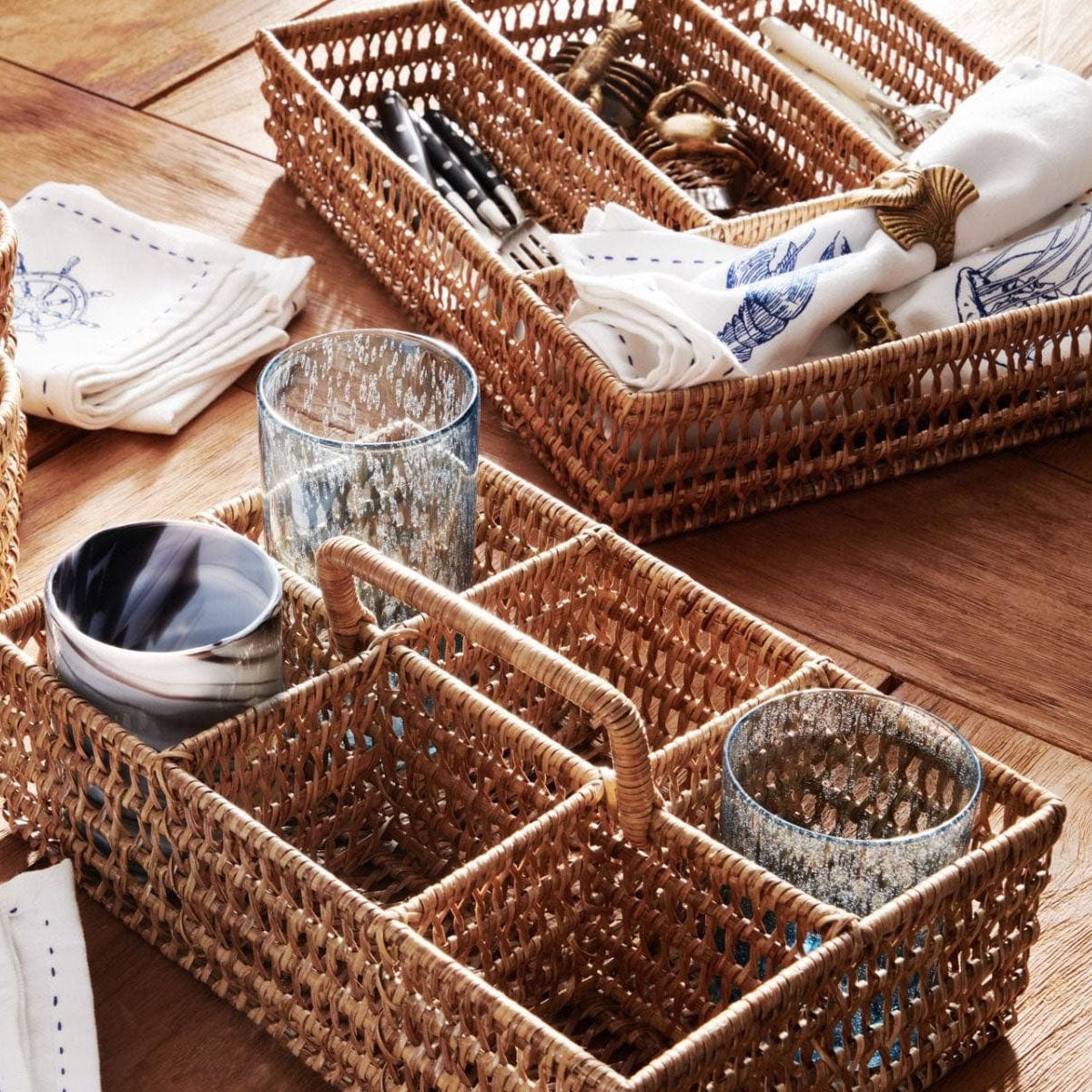 Blue Pheasant Carly Flatware Tray Pillow & Decor blue-pheasant-BP003683